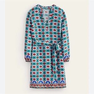 Boden Multicolor Long Sleeve Dress